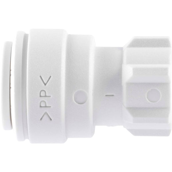 Connector, 3/8'' Tube Size, White, 10 PK